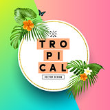 Bright Tropical Summer Background