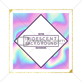 Iridescent Holographic Frame Design