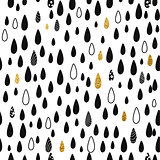 Seamless Abstract Raindrops Pattern