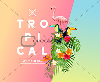 Tropical Summer Themed Illustration