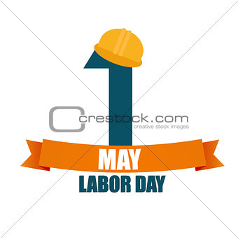 Labor Day 1 May Poster. Vector Illustration Background