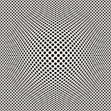 Halftone bloat effect optical illusion. Abstract geometric background design. Vector seamless retro pattern.