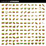 Lithuania flag, vector illustration