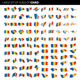 Chad flag, vector illustration