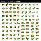 togo flag, vector illustration