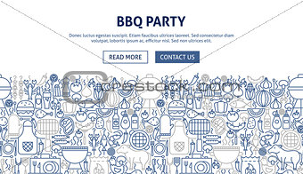 BBQ Party Banner Design
