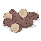 Isolate ripe russet potato tubers