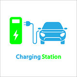 Electro car icon. Logo element illustration. Electro car symbol design from 2 colored collection. Simple Electro car concept. Can be used in web and mobile.