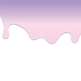 Pink and violet dripping melted caramel background. Vector illustration