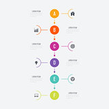 Vector illustration infographics 6 options