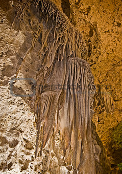 Draperies in Carlsbad Caverns National Park, New Mexico