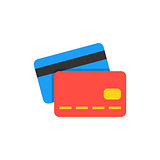 Credit card flat icon