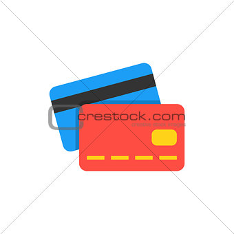 Credit card flat icon