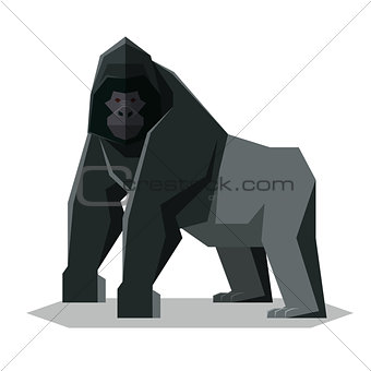 Flat geometric Gorilla