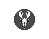 Icon crayfish. Lobster
