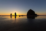 Cannon Beach Low Tide Sunset