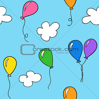 Hand drawn balloons