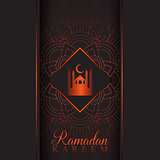 Decorative Ramadan Kareem background 