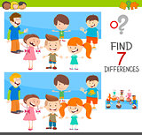 differences game with children characters