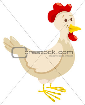 chicken or hen farm animal character