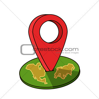 Around the world travelling by plane, airplane trip in various country, travel pin location on a global map. Flat icon modern design style
