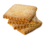 A slide of a square sugar cookie