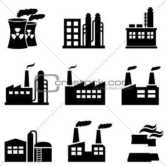 Industrial buildings, power plants and factory