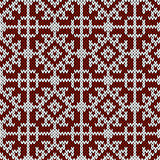 Seamless oriental ethnic knitted pattern