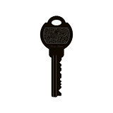 Key Vector Icon, The symbol of door's key. Simple, modern flat vector illustration for mobile app, website or desktop app