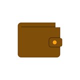 Wallet flat icon