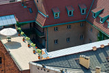 Roof Krakow on a sunny day view from above