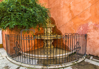 Fountain in Odl city center of Seivlla