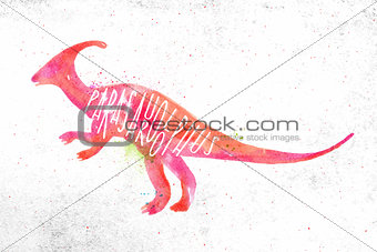 Dynosaur parasaurolophus vivid