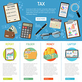 Tax and Business Accounting Infographics