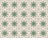 Decorative Seamless Tiles in Green Tones