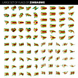 Zimbabwe flag, vector illustration