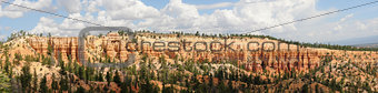 Panorama from Tower Bridge Trail in Bryce Canyon National Park, Utah