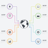 Vector illustration infographics 8 options