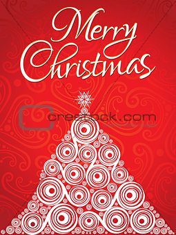 abstract artistic creative christmas tree background