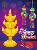abstract artistic detailed diwali background