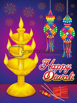 abstract artistic detailed diwali background