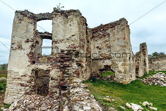 Pidzamochok castle spring ruins, Ternopil Region, Ukraine. 