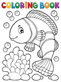 Coloring book clownfish topic 1