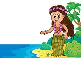 Hawaiian theme dancer image 2