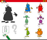 shadows activity game with alien characters