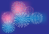 Vector Fireworks Background