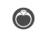 ring icon vector, flat design best vector icon..