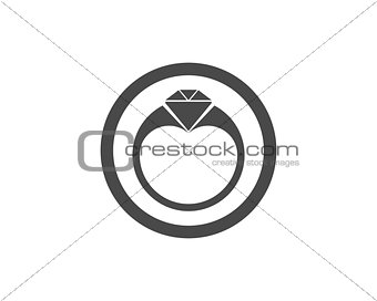 ring icon vector, flat design best vector icon..