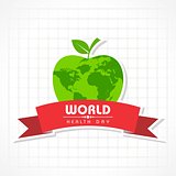 Vector illustration of World Health Day Greeting