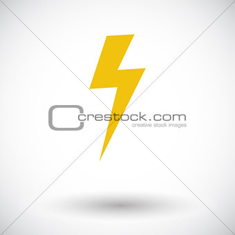 Lightning single icon.